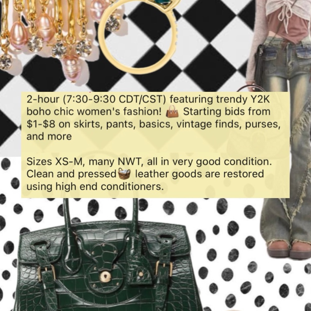 Whatnot live closet sale 8/4/25 @7:30 CDT